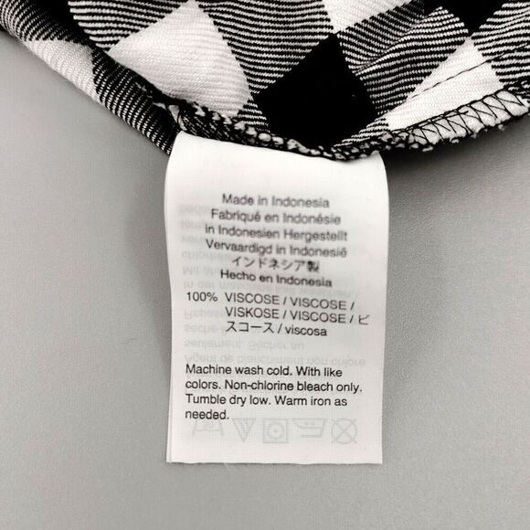 Madewell Wrap Front Shirt Medium Buffalo Check Popover - Picture 9 of 11